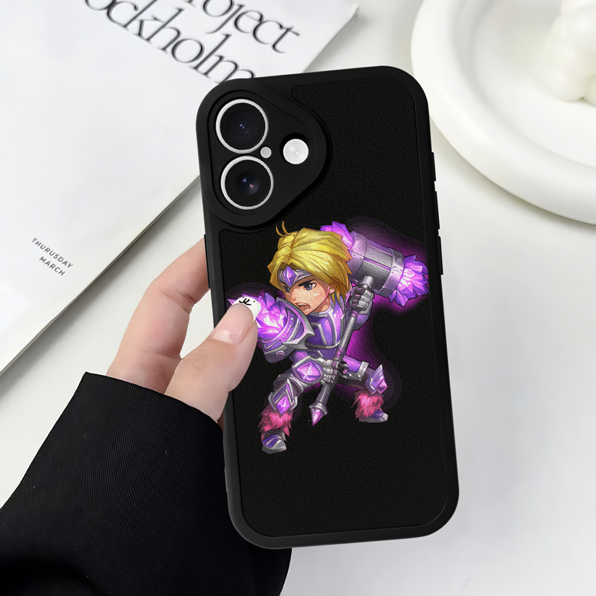 リーグ・オブ・レジェンド League of Legends LOL 【iPhone 16シリーズ対応】シリコンスマホケース（レザー調） 材質：シリコン